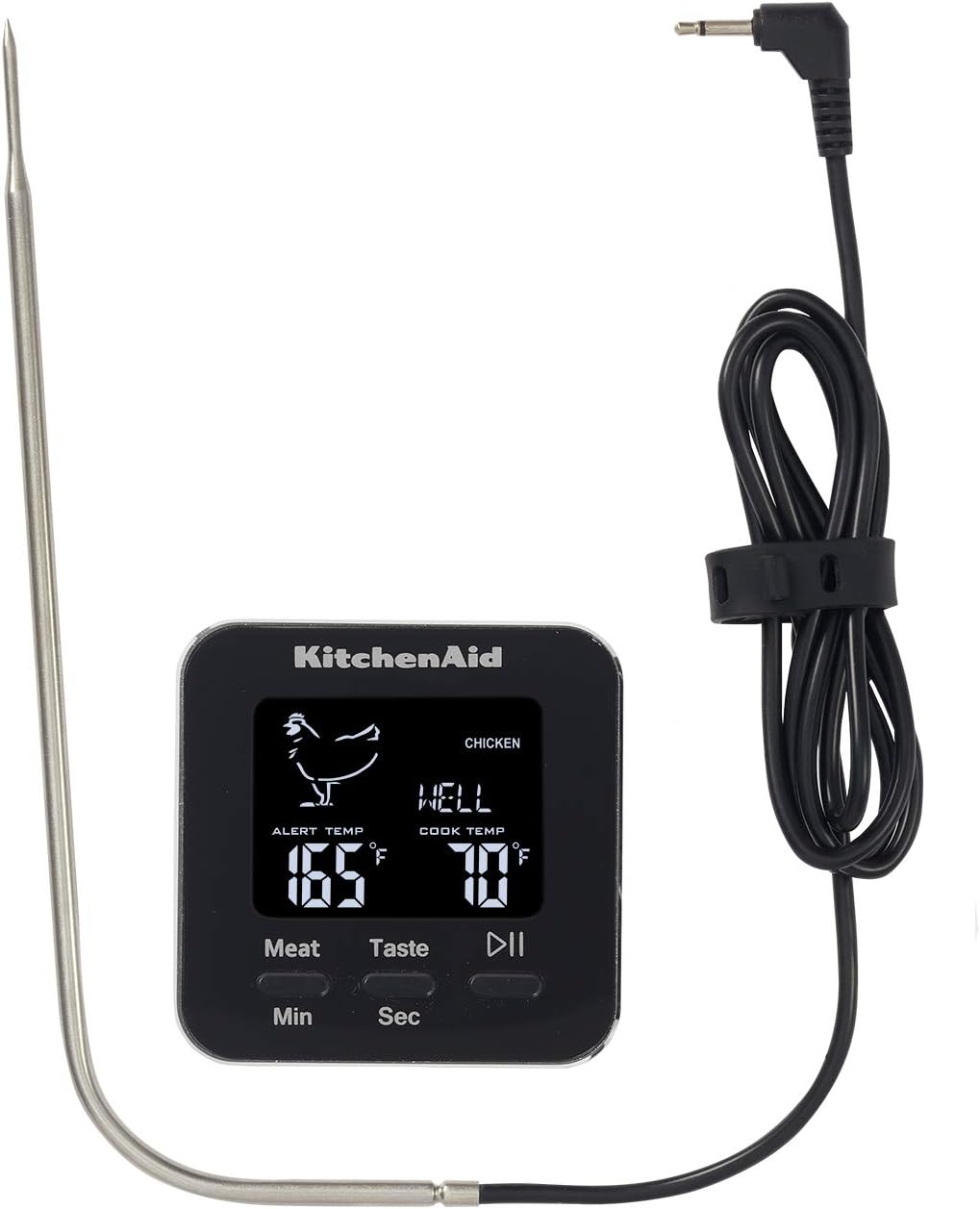 KitchenAid Digital Kitchen Thermometer With Timer and Leave-In Oven Probe