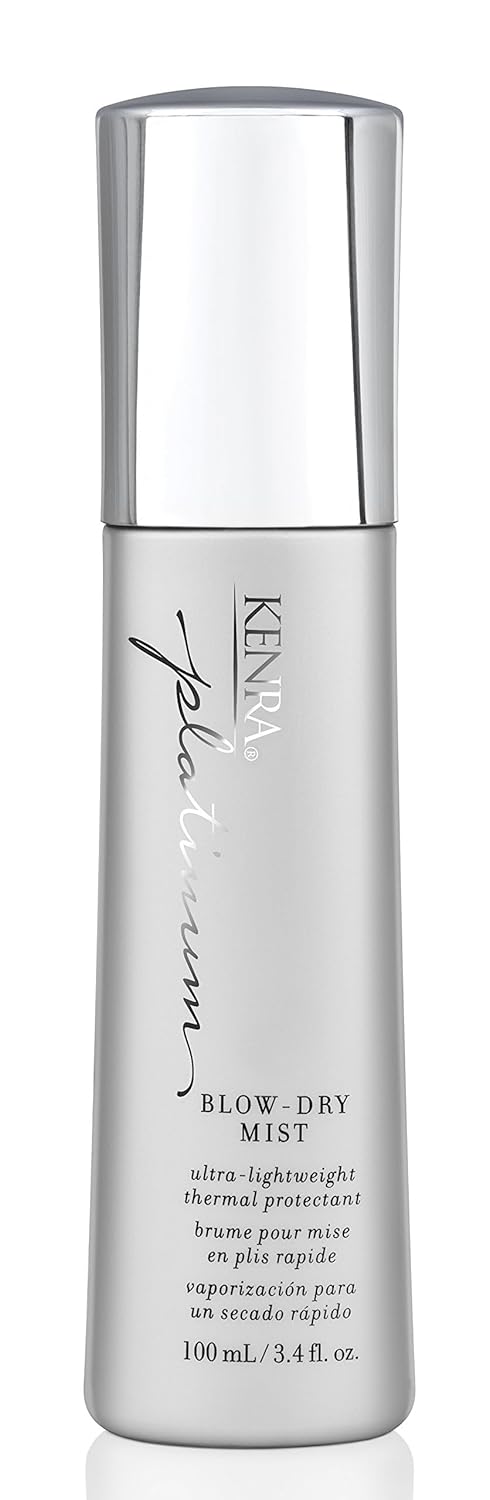 Kenra Platinum Blow-Dry Mist | Ultra-Lightweight Thermal Protectant | Detangles, Smooths, & Softens | Eliminates Frizz & Resists Humidity | Fine To Medium Hair