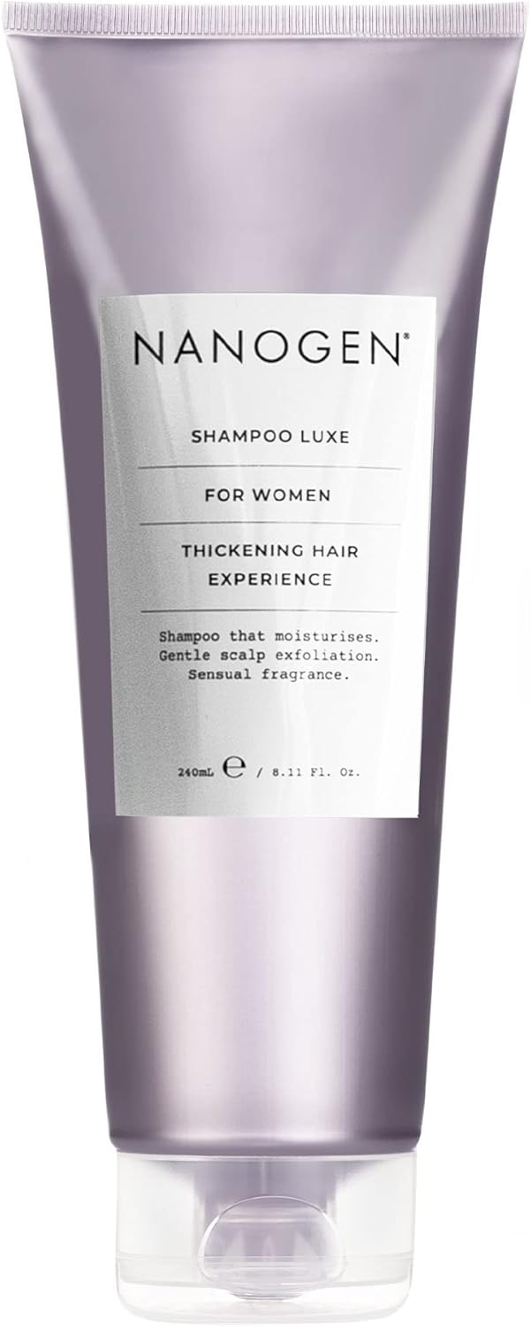 Nanogen Thickening Luxe Shampoo for Women 240ml - Conditioning shampoo, deep cleansing with Salicylic acid and Hair Growth Ingredients to encourage hair growth. Can use with Minoxidil treatment.