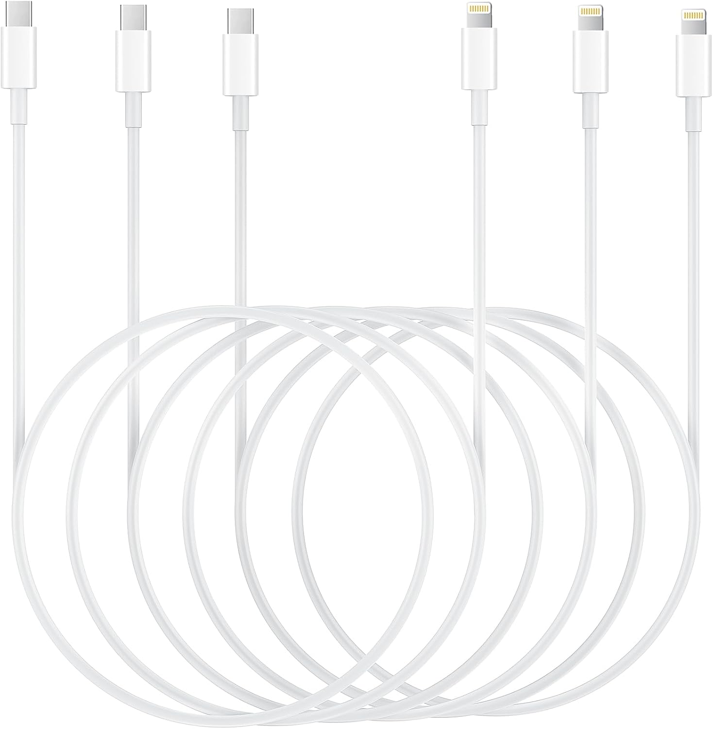 USB C to Lightning Cable 6.6ft 3Pack Original [Apple MFi Certified] iPhone Fast Charger Charging Cord Cable for iPhone 14/13/13 Pro/12/12 Pro/12 Pro Max/11/Xs Max/XR/X,iPad,AirPods Pro and More