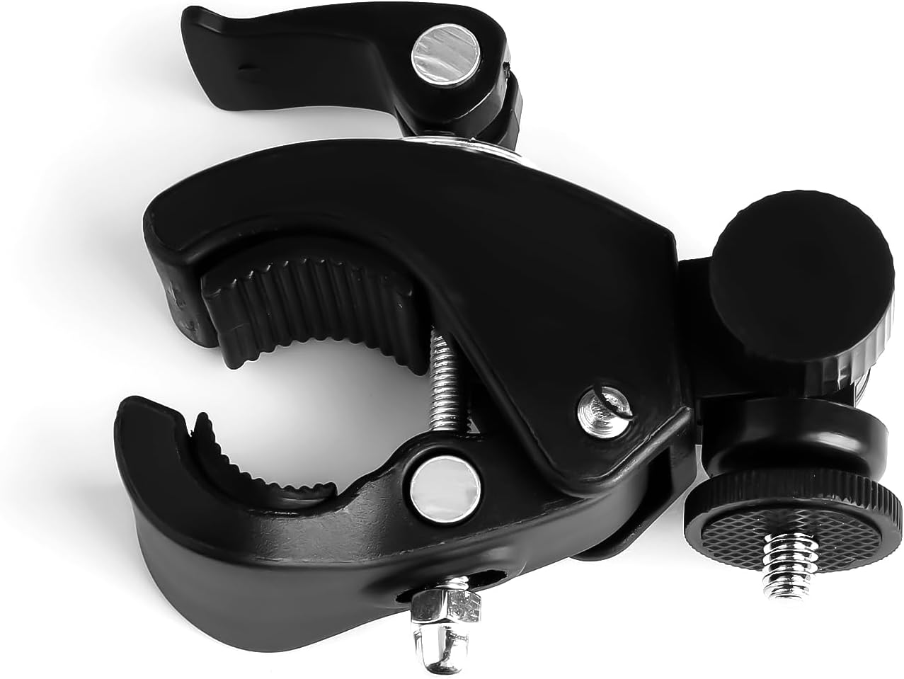 GroveEss Universal Quick Release Pipe Clamp Mounts,Super Clamp with Non-slip Threads,for Webcam Microphone Cameras Music Stands Motorcycles Bikes