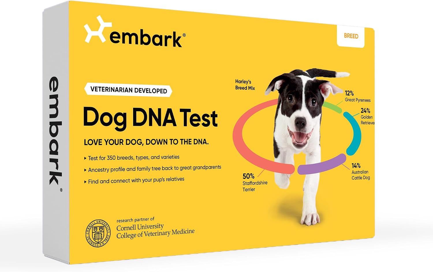 Embark Breed ID Dog DNA Test Kit – 400+ Breeds, 99% Breed Accuracy