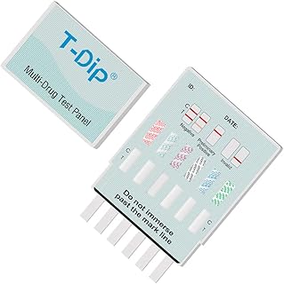 Prime Screen Drug Test 12 Panel Kits (AMP/BAR/BUP/BZO/COC/MET/MDMA/MTD/OPI/OXY/PCP/THC) - Self Check Highly Sensitive Urine Dip Testing - WDOA-6124 (25 Pack)