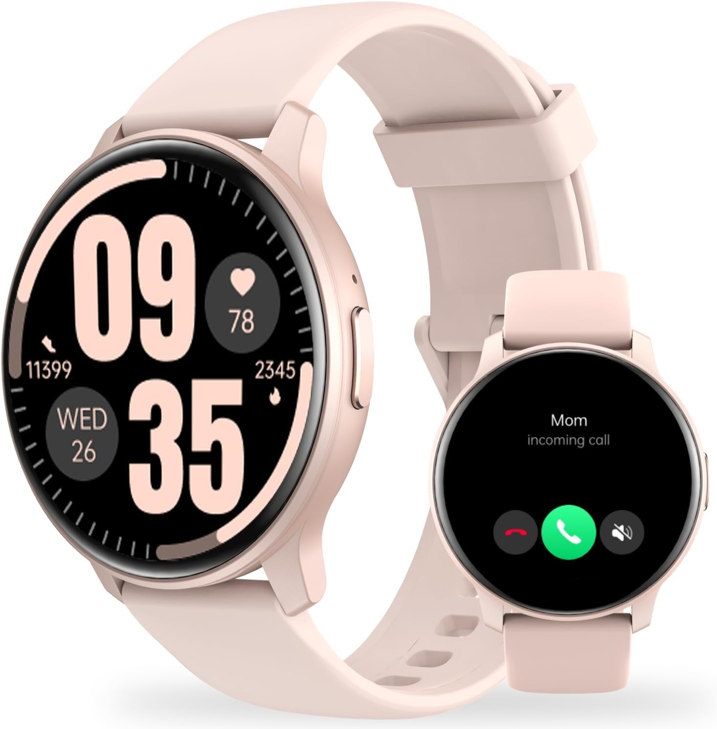 Smart Watch(Answer/Make Call NEW HD)Smartwatches for Women Men,Fitness Tracker with 100+ Sport Modes,IP68 Waterproof with Spo2/Heart Rate/Sleep Monitor/Pedometer Activity Tracker for Android iOS