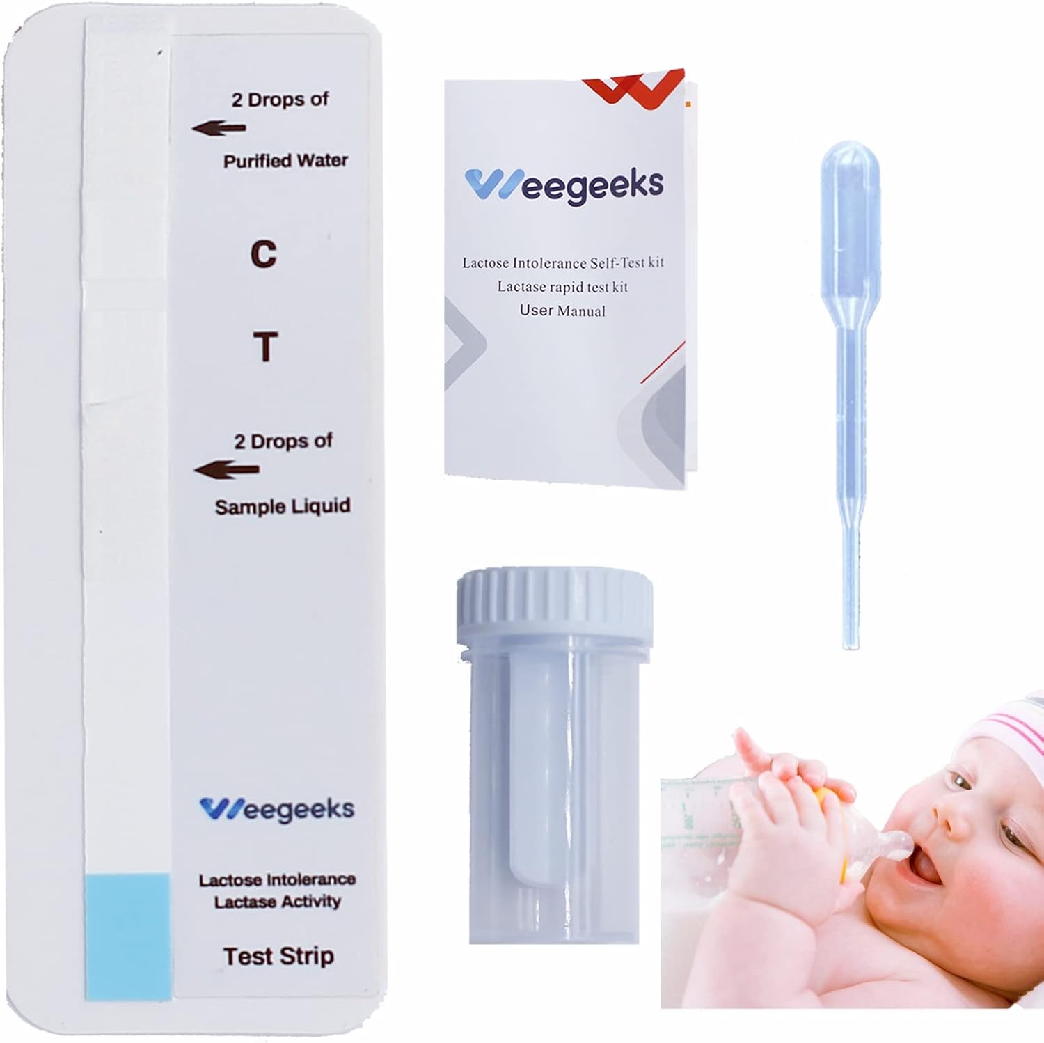 Lactose Intolerance Test Strip at Home for Adult and Kid Lactase Activity Test Food Sensitivity Test (1)