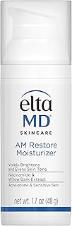 EltaMD AM Restore Face Moisturizer, Light Moisturizer Face Cream, Made with Niacinamide and Hyaluronic Acid, 1.7 oz Pump