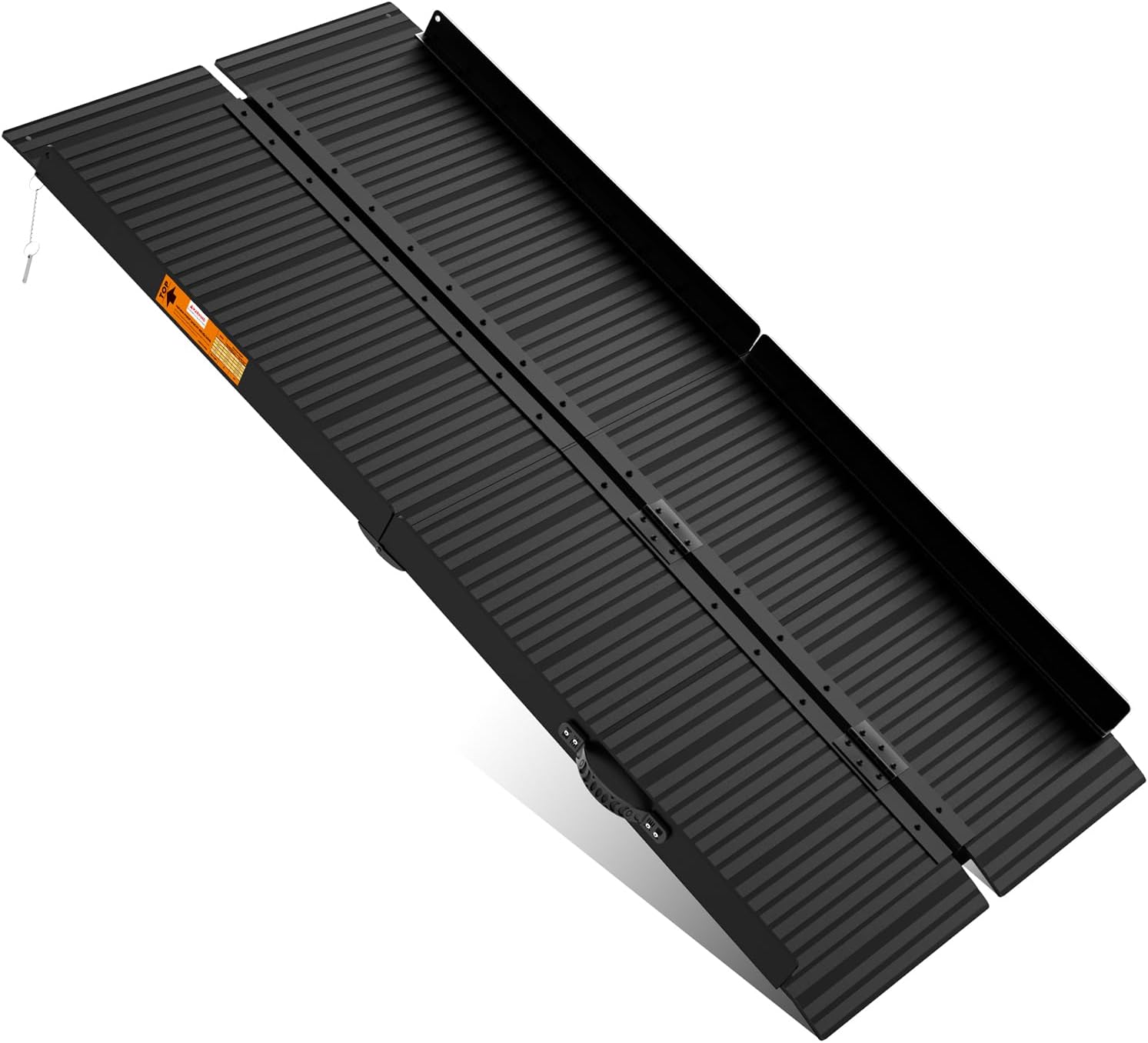 gardhom Wheelchair Ramp, 2ft - 7ft Aluminum Folding Ramps for Wheelchairs Non-Slip Ramps for Mobility Scooters, Steps, Stairs, Doorways, Threshold, 362kg Capacity