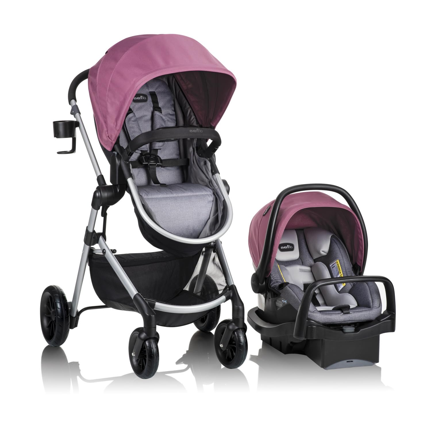 Evenflo Pivot Modular Travel System w/LiteMax Preemie and Infant Car Seat