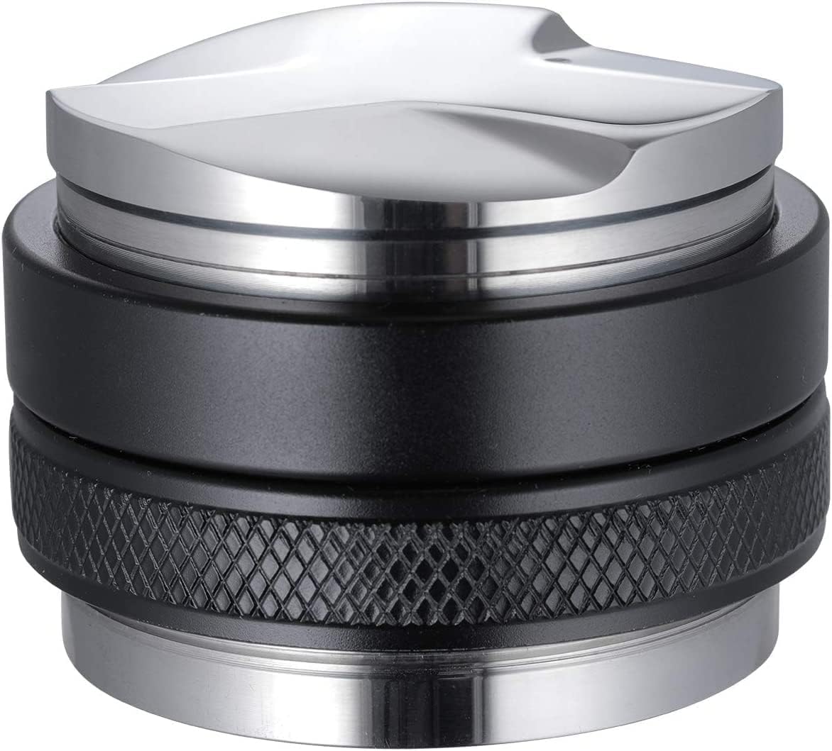 53mm Coffee Distributor and Tamper, Dual Head Coffee Leveler Compatible with Breville 54mm Portafilter, Adjustable Depth- Professional Espresso Hand Tampers