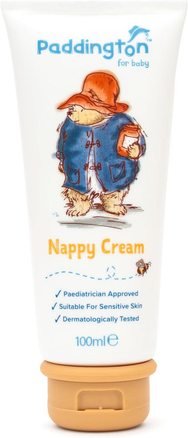 Paddington Baby Nappy Cream 100ml - Suitable for Newborn+ - Paediatrician Approved - Suitable for Sensitive Skin - Dematologically Tested - Made in UK