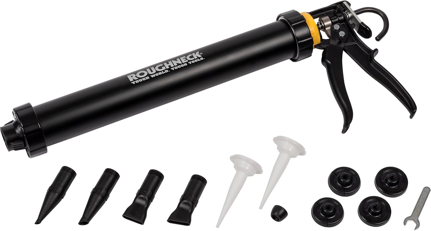 Roughneck ROU32150 Ultimate Mortar Gun - Heavy Duty Applicator for Mortar, Grout, Adhesives, Sealants - Back
