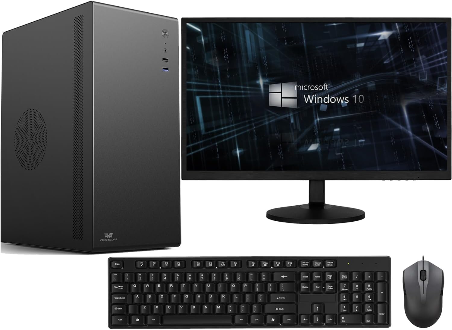Veno Scorp Optiplex Intel i7 4770 16GB RAM 512GB M.2 SSD WiFi Windows 11 Desktop PC 21.5-inch V100 Computer Bundle