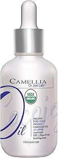 Dr Joe Lab Organic Camellia Seed Oil -Japanese, Natural, Cold Pressed, Non-GMO Carrier - 1 oz Glass Bottle - for Skin, Hair, Nails, Body, Facial Hair - Hydrating Vegan
