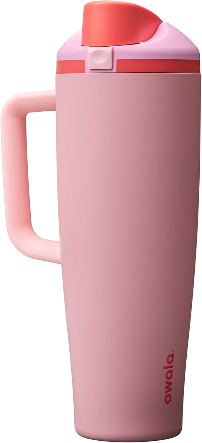 Owala FreeSip Tumbler - Stainless Steel - 40-oz. - Pink Angel Food Cake