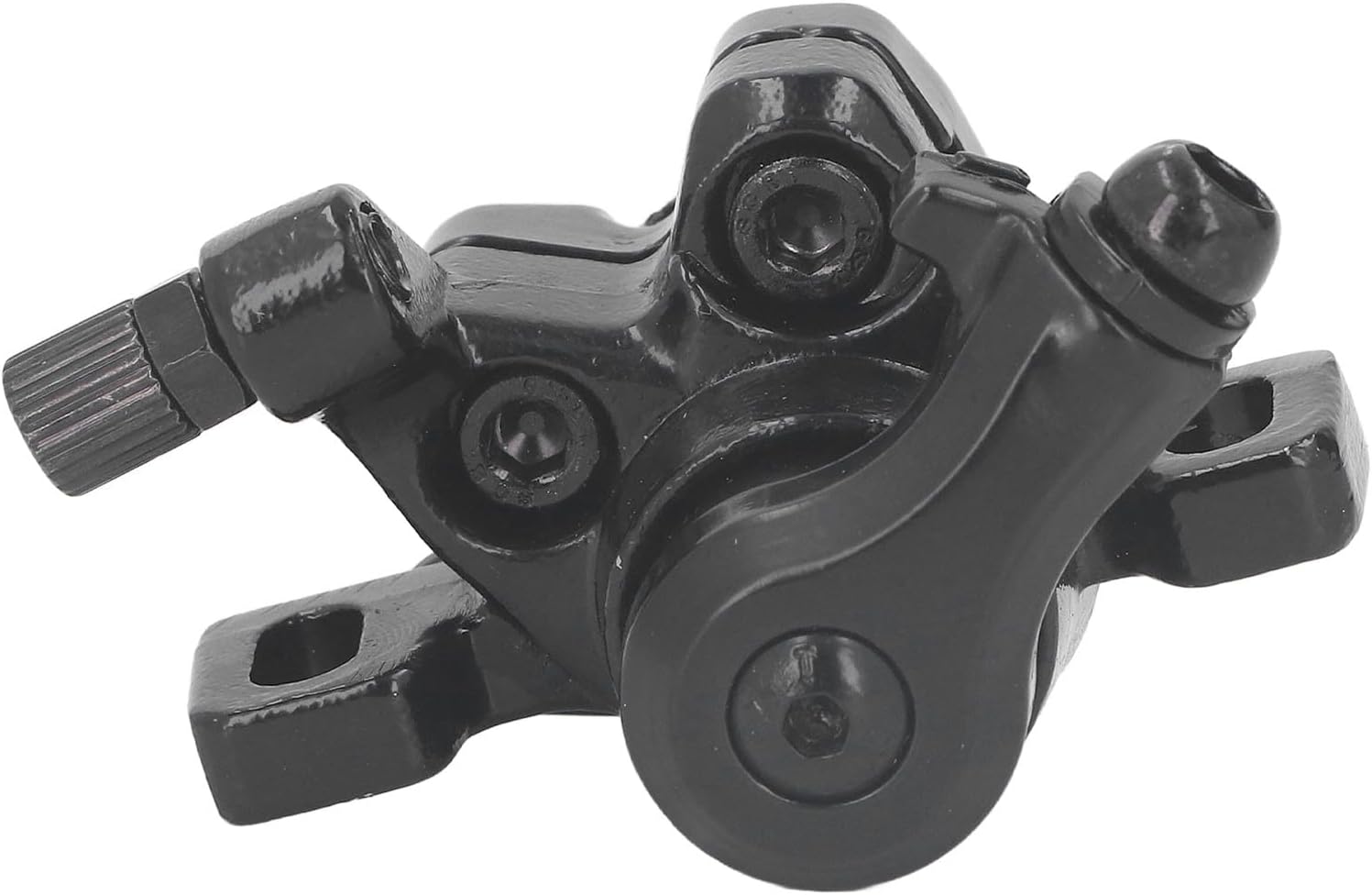 Fockety Electric Scooter Brake Caliper for, Aluminum Alloy Rear Disc Brake Caliper Pads for Electric Scooter Replacement Parts Electric Scooter Mechanical Disc Front Brake