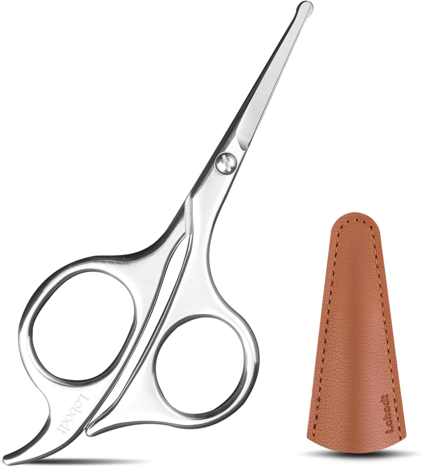 4.7 inch small Nose Hair Scissors, with Rounded Tip for Trimming Small Details Facial Hair, Ear Hair, Eyebrow,bathroom,personal care beauty, and pet hair (silver)