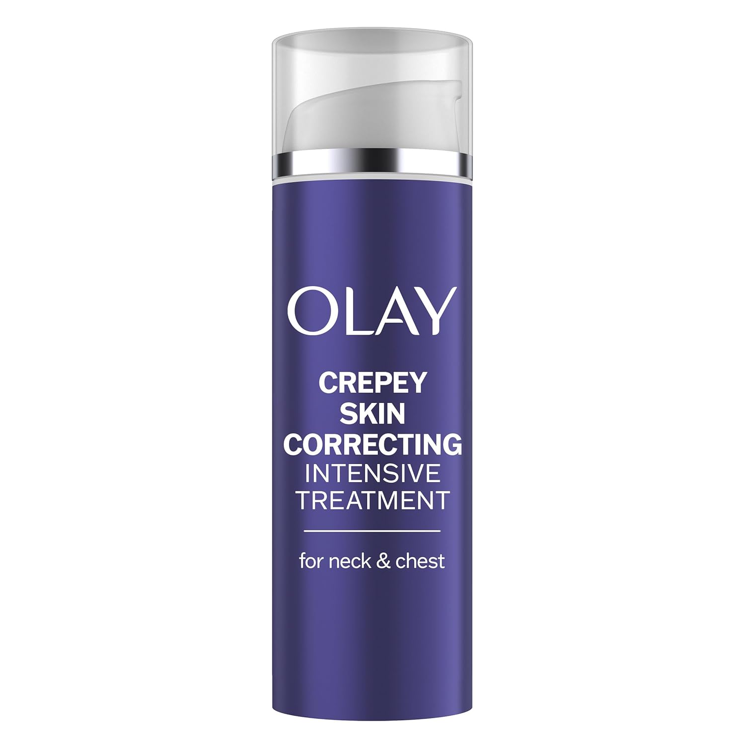 Olay Crepey Skin Correcting Intensive Treatment Cream for Neck & Chest with Retinol24, Vitamin B3 Complex, Deeply Hydrates, Renews & Smoothes Skin, 1.7 fl oz