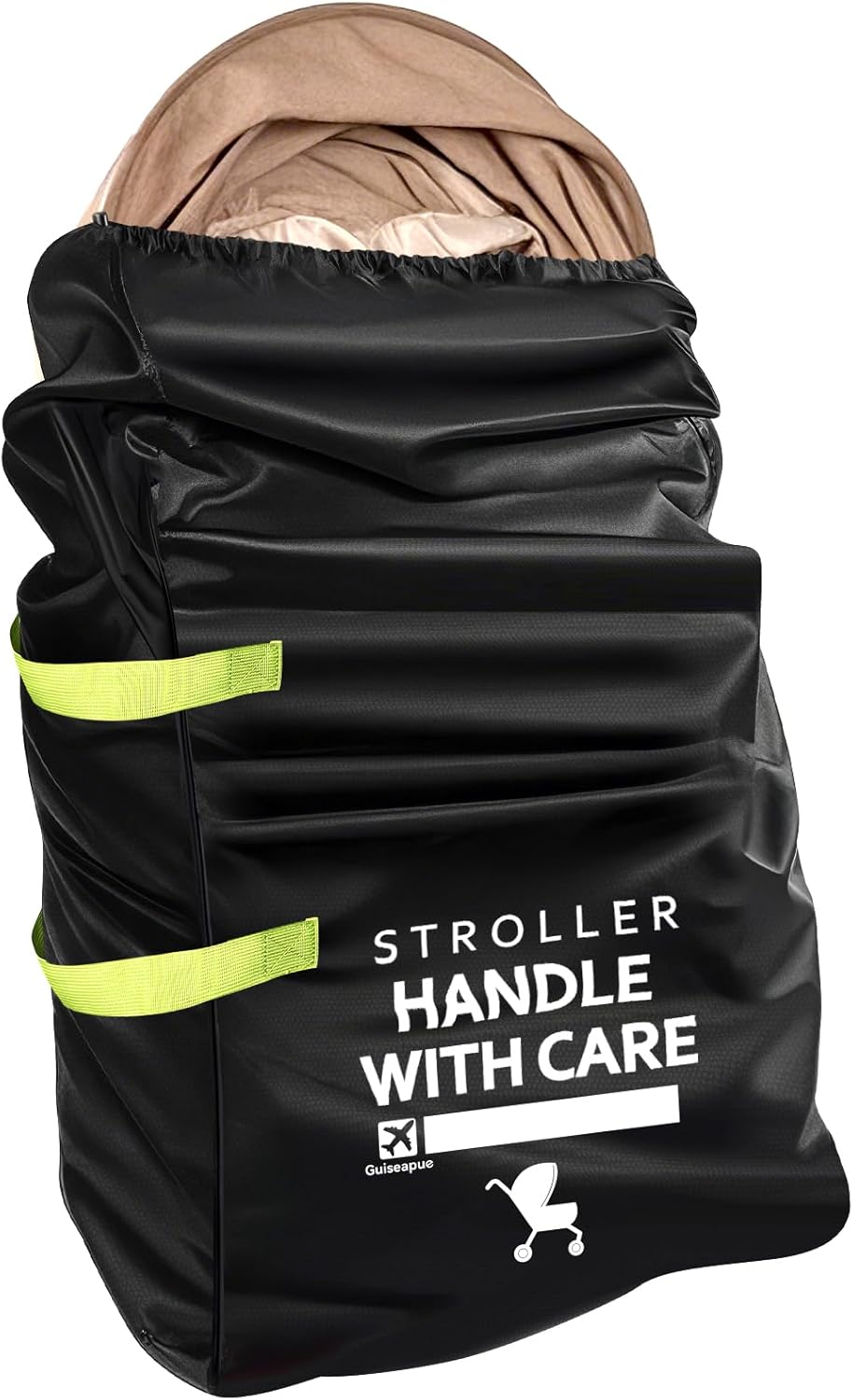 Guiseapue Stroller Bag for Airplane: Stroller Cover for Airplane Travel, Large Stroller Travel Bag for Single, Double, Jogging Stroller, Durable Bag for Nuna Doona Cybex Mockingbird Uppababy