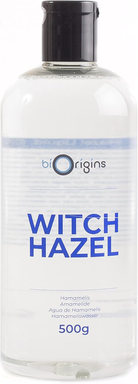 Mystic Moments | Witch Hazel Liquid | INCI: Hamamelis Virginiana – Alcohol | Natural Skin Toner | Astringent & Soothing Extract | Cosmetic Grade | Oil & Problem Skin Care | 500g