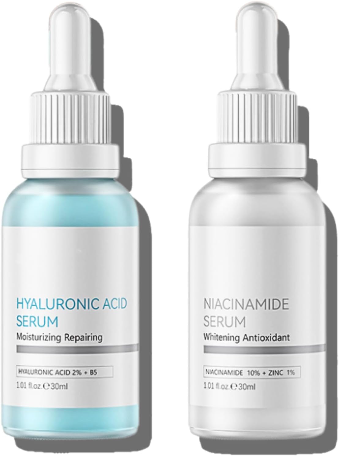 Niacinamide Serum + Hyaluronic Acid Serum for Face, Niacinamide10% + Zinc 1% & Hyaluronic Acid 2%+B5, Hydrating Serum for Clear Skin, Blemish Treatments for Dark Spots, Enlarged Pores