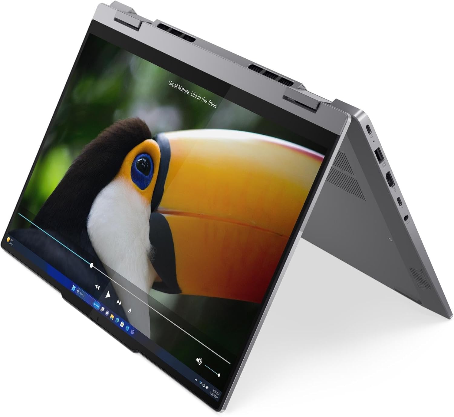 Lenovo ThinkBook 14 2-in-1 G5 IAU 2025 Laptop 14" WUXGA IPS Touchscreen 12-Core Intel Ultra 7 255U 32GB DDR5 2TB SSD Thunderbolt 4 Wi-Fi 6E Backlit Keyboard Fingerprint Win11 Pro w/ONT 32GB USB