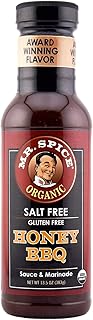 Mr. Spice Organic - Salt Free Sauce (13.5 Ounce (Pack of 1), Honey BBQ)