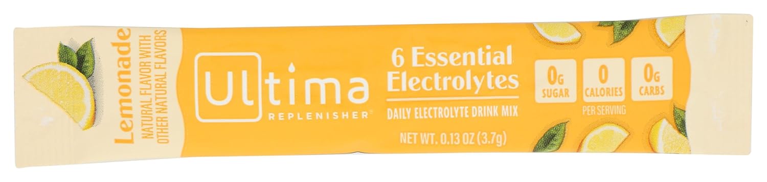 ULTIMA REPLENISHER Lemonade Electrolyte Drink Mix Single, 0.13 OZ
