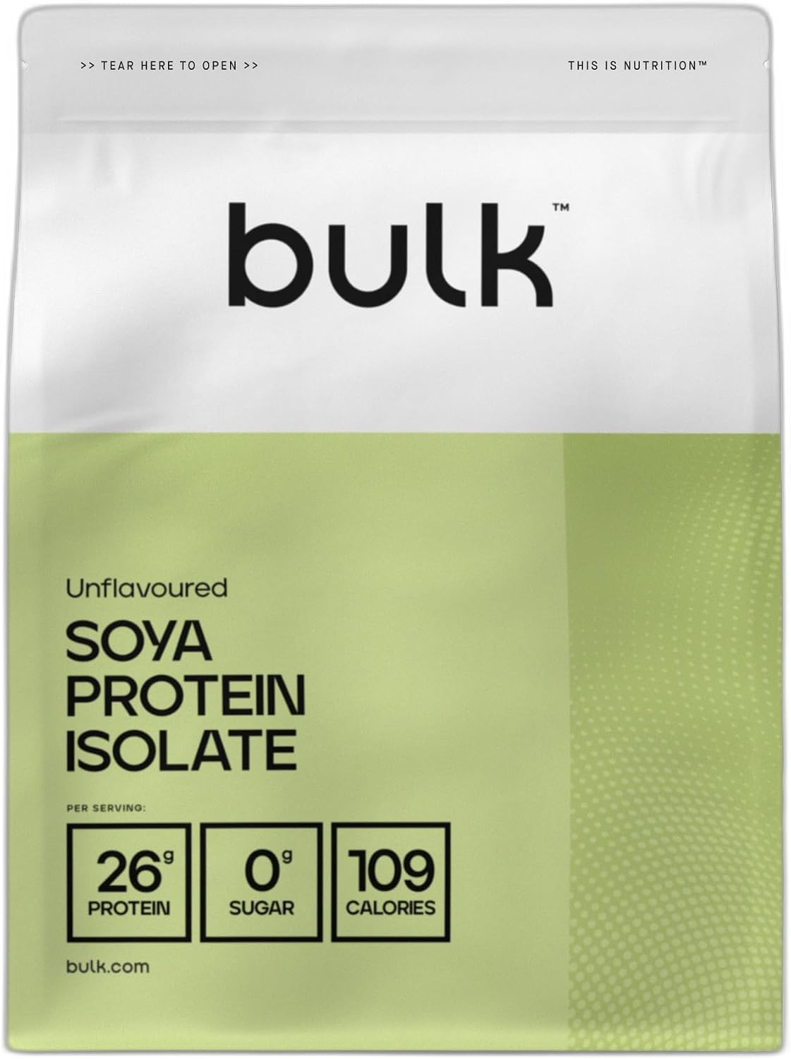 Bulk SOYA Protein Isolate Powder, Unflavoured, 1 kg | Vegan Protein Shake