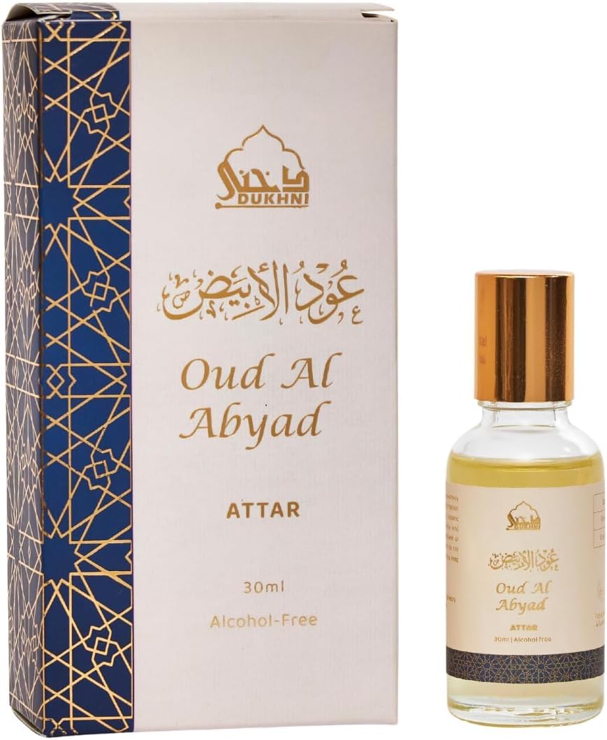 White Oud Attar Oil | 30ml Abyad Roll On Perfume oil by Dukhni