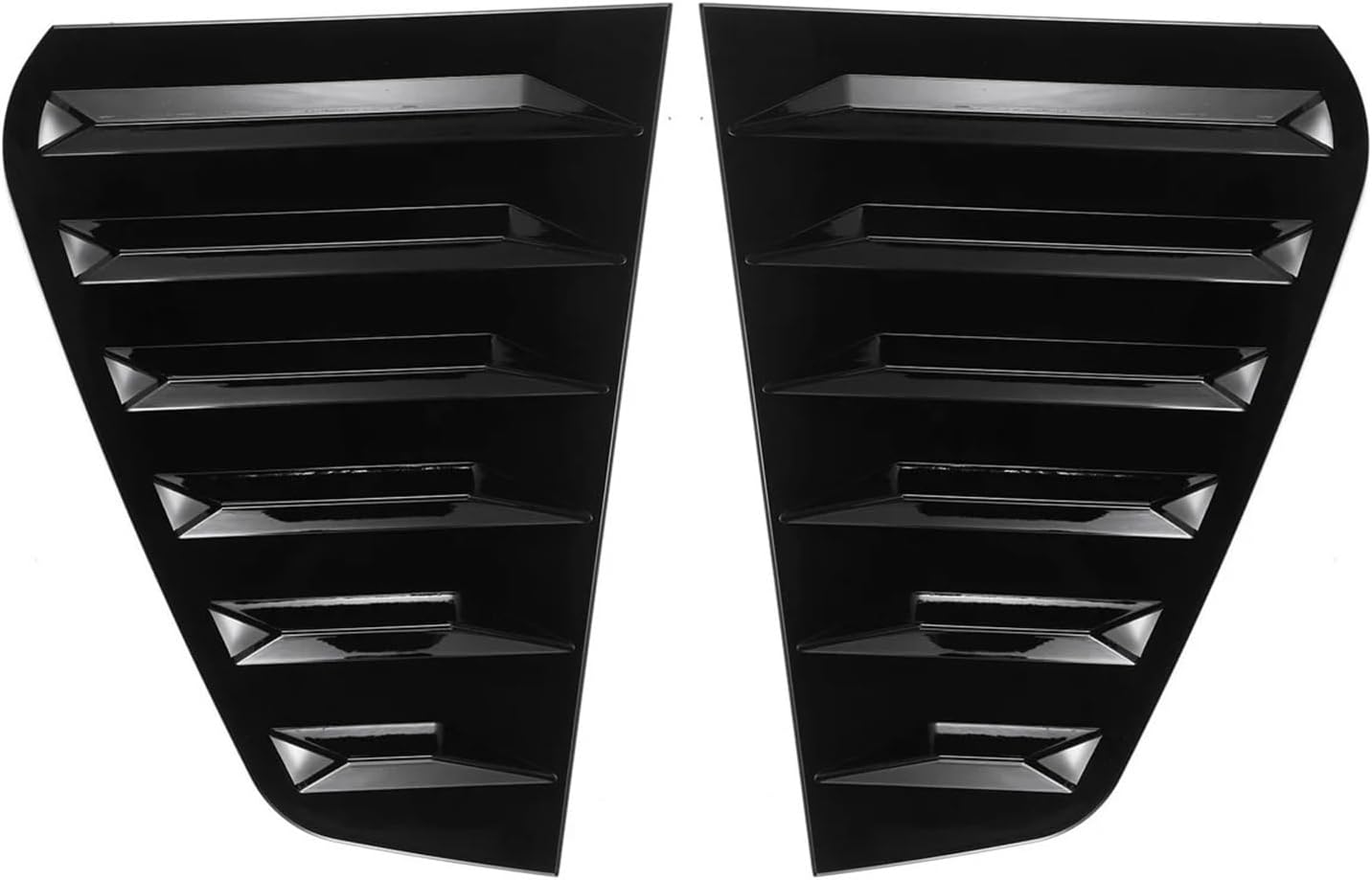 Tail Wing 2piece Car Rear Window Shutter Cover Trim Window Louver Side Vent Trim For GOLF 7 For GOLF 7.5 MK7/7.5 For GTI For GTD R 2014-2019 Rear Spoiler(Glossy Black)