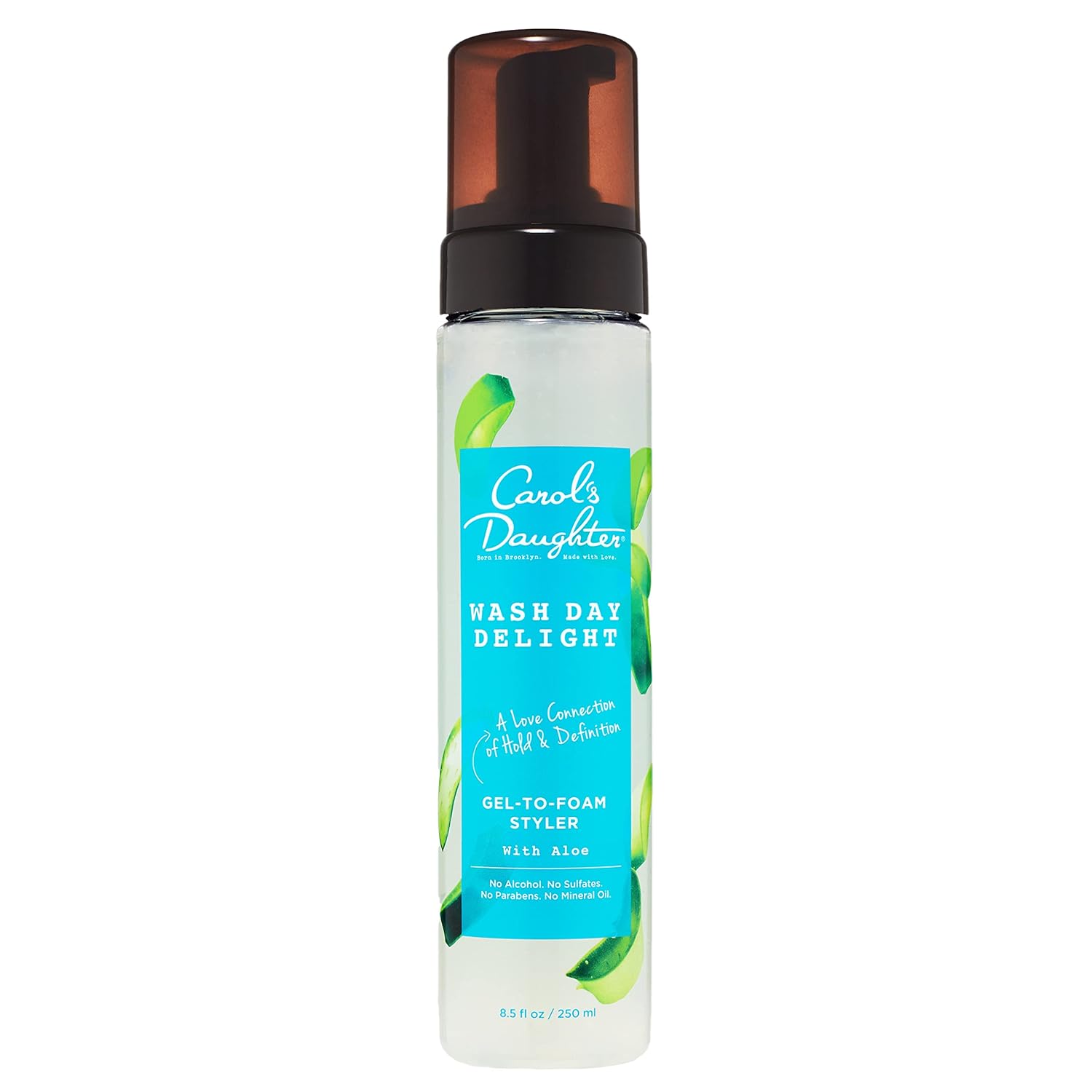 Carol's Daughter Wash Day Delight Hair Gel to Foam Mousse Styler and Hair Detangler for Curls with Aloe, Natural-looking Hold 8.5 fl oz