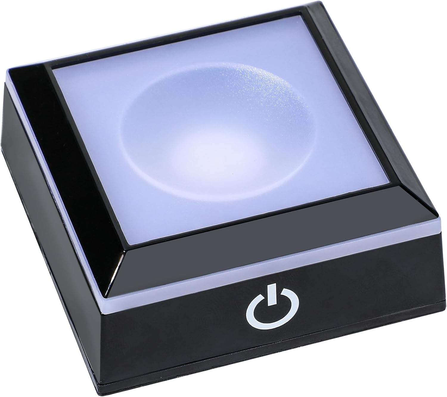 ZEERSHEE Multicolor LED Light Base, 6 Lighting Mode Color Change Square Display Light Base for 3D Crystal Art and Glass Ball Resin Figurine Battery/USB Power