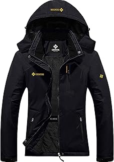 GEMYSE Women's Ski Snow Jacket Warm Winter Waterproof Coat Snowboard Rain Jacket Hooded Windproof Windbreaker