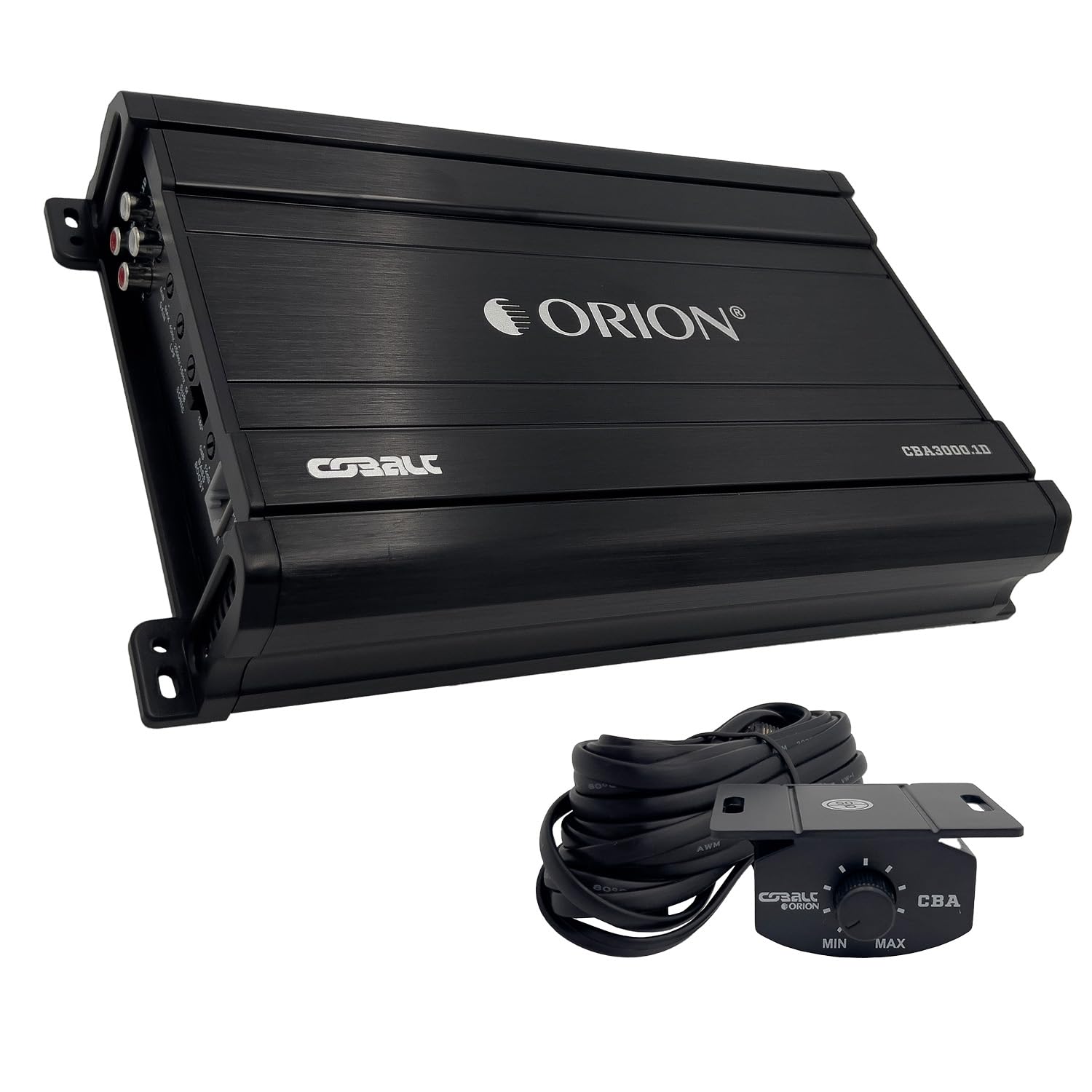 Orion Cobalt CBA3000.1D Monoblock 1-Channel Class D Amplifier for Car Subwoofer, 3000W Max, 800W RMS, 1/2/4 Ohm Stable, Adjustable Low Pass with Bass Boost, MOSFET Power Supply, Bass Knob Included
