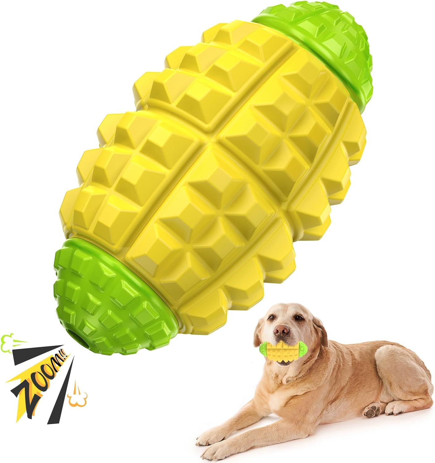 Tough Dog Toys for Aggressive Chewers Large Breeds, Dog Chew Toys for Aggressive Chewers, Durable Dog Toys for Large Dogs, Squeaky Dog Toys, Interactive Dog Toys to Keep Them Busy, Dog Ball
