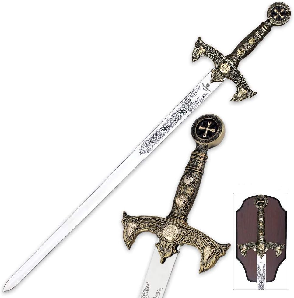 Knights Templar Sword with Plaque