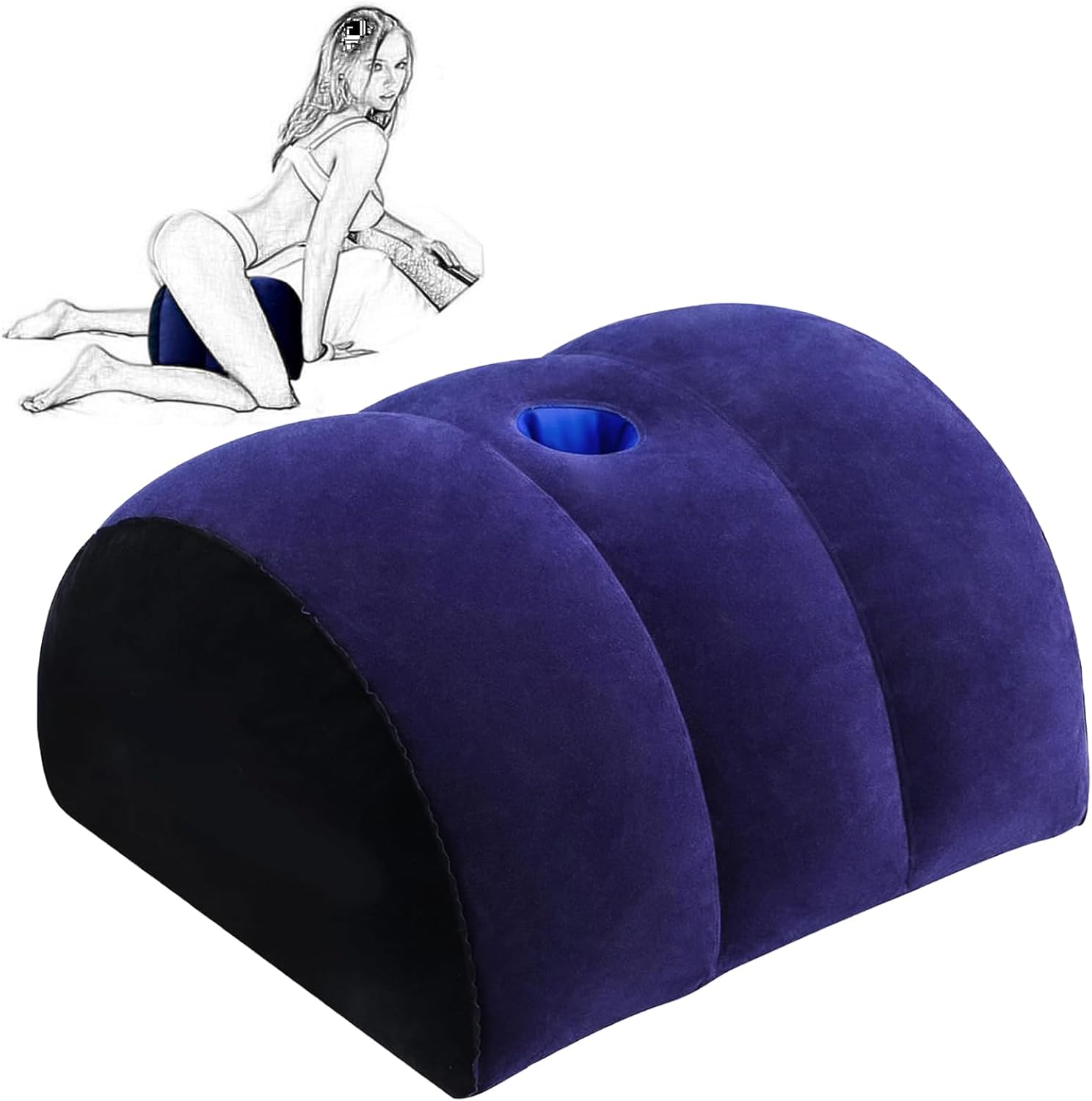 Pillow Inflatable Cushion, Sex Adult Furniture for Couples Sex Frequent Flyer Adult Wedge Pillow for Couples Bedroom Hanging Pillow Sling Heavy Duty Sex Furnitures Sweater