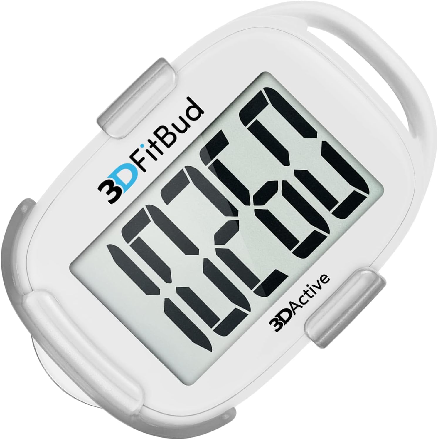 3DFitBud Simple Step Counter Walking 3D Pedometer from 3DActive with Clip & Lanyard - A420S