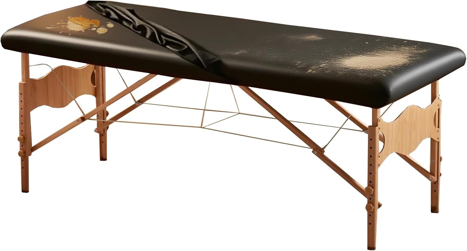 Leather Massage Table Cover Protector - Durable, Washable & Stain-Resistant for Tattoo/Spa/Massage/lash Bed Cover,Waterproof Massage Table Protector(68-72" x29-31)
