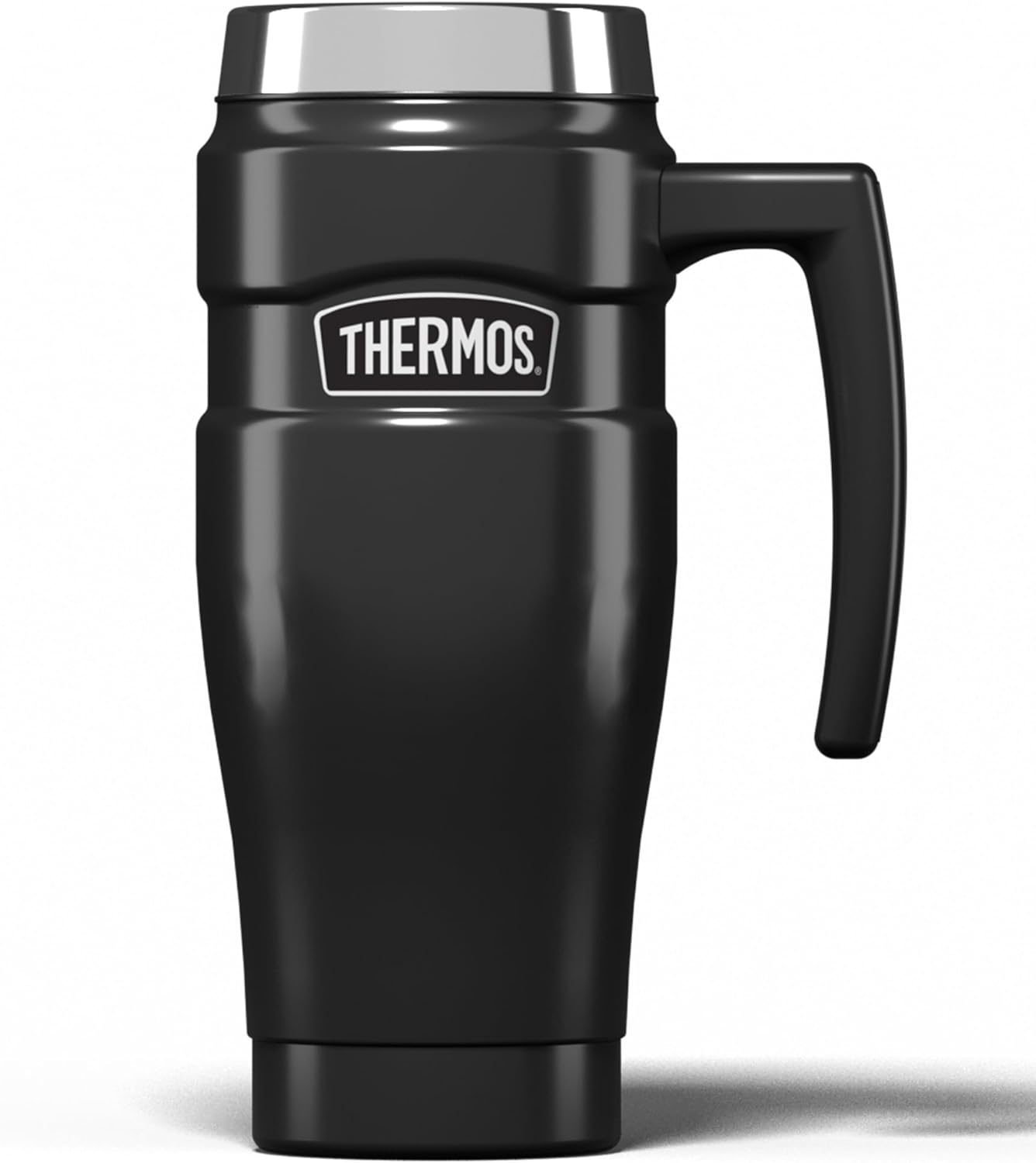 Thermos Stainless King Gun Metal Travel Mug (470ml), Reusable Insulated Stainless Steel Coffee Cup for Hot or Cold Drinks, Vacuum Sealed Water Flask with a Leak-Proof Lid, 7hr Hot/18hr