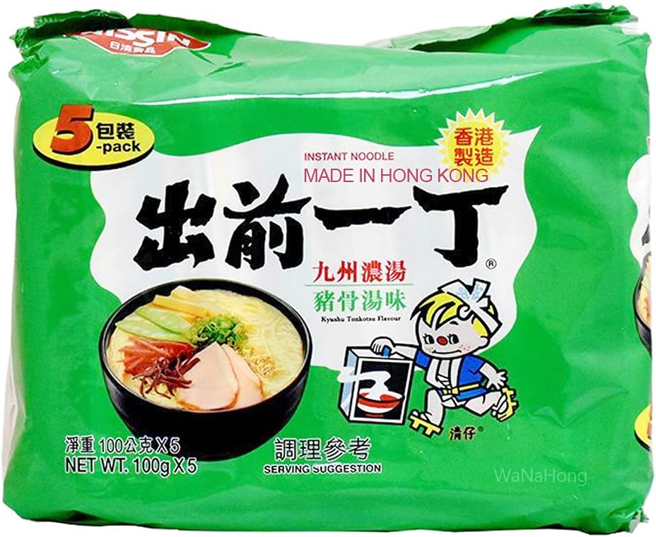 Nissin Demae Iccho Ramen Kyushu Tonkotsu Flavour 100g (Pack of 5)