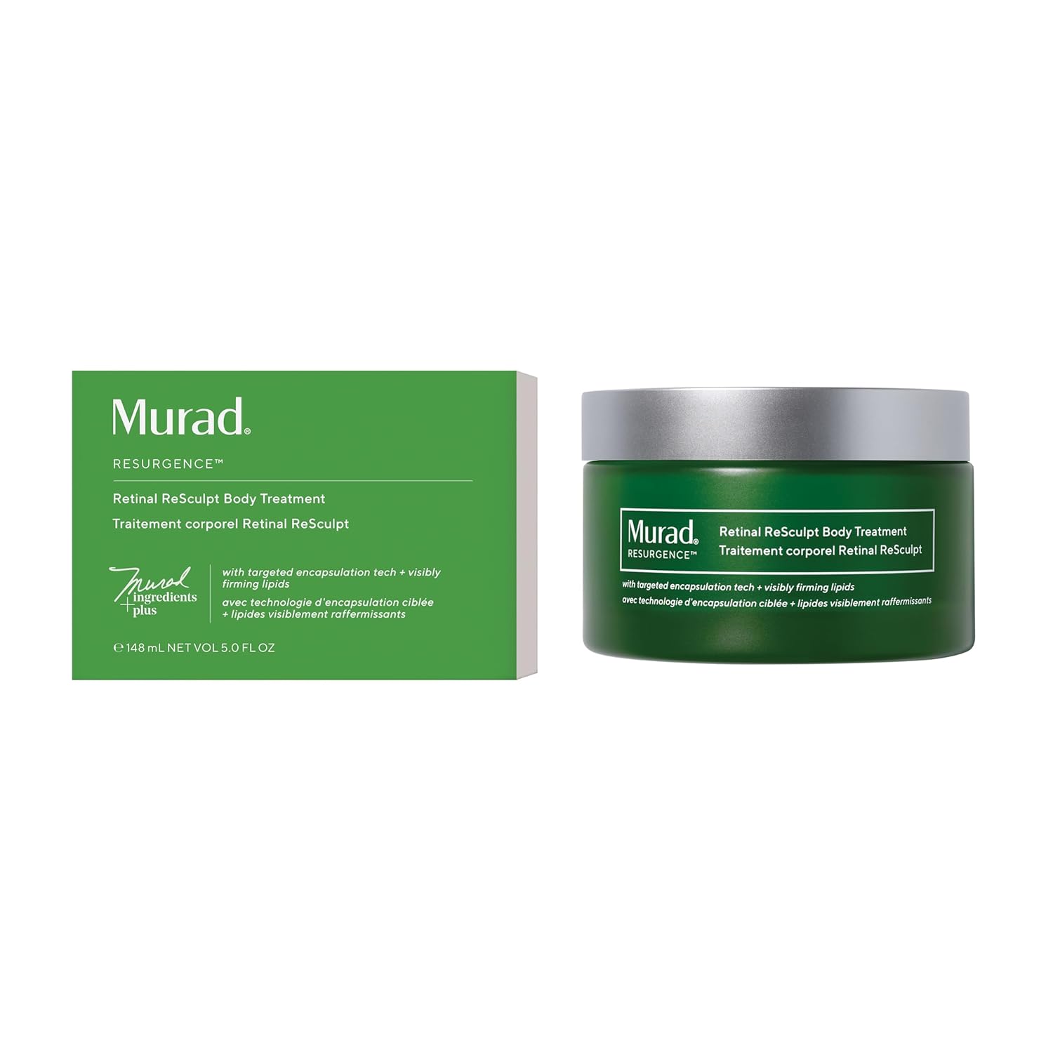 Retinal ReSculpt Body Treatment - Retinal Body Cream to Target Cellulite and Stretch Marks - Lifts, Firms, and Tightens Sagging, Crepey Skin, 5.0 Fl Oz