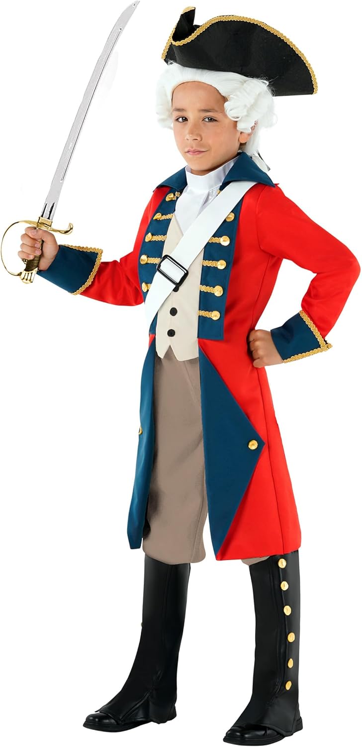 Morph - Revolutionary War Costume Kids - Colonial Costume Boys - British Red Coat Costume - Napoleon Costume Kids
