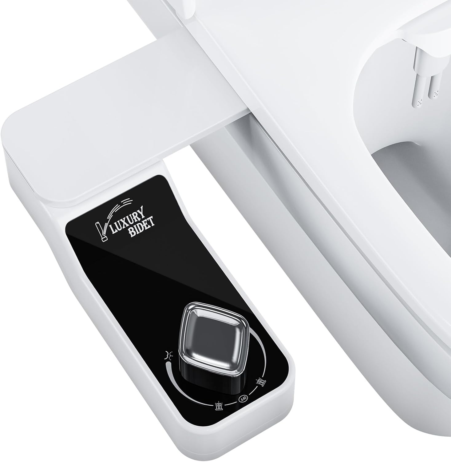 Bidet Attachment for Toilet - A Non-Electric Self Cleaning Water Sprayer with Adjustable Water Pressure, Ultra-Slim Bidet Attachment, Rear and Feminine Wash, Angle Control & Easy Home Installation