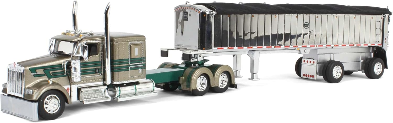 1/64 Kenworth W900L w/MAC Dump Trailer D&D Hauling & Excavating DCP 60-1998