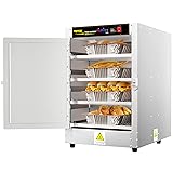VEVOR Hot Box Food Warmer, 16"x22"x24" Concession Warmer with Water Tray, Four Disposable Catering Pans, Countertop Pizza, Patty, Pastry, Empanada, Concession Hot Food Holding Case, 110V