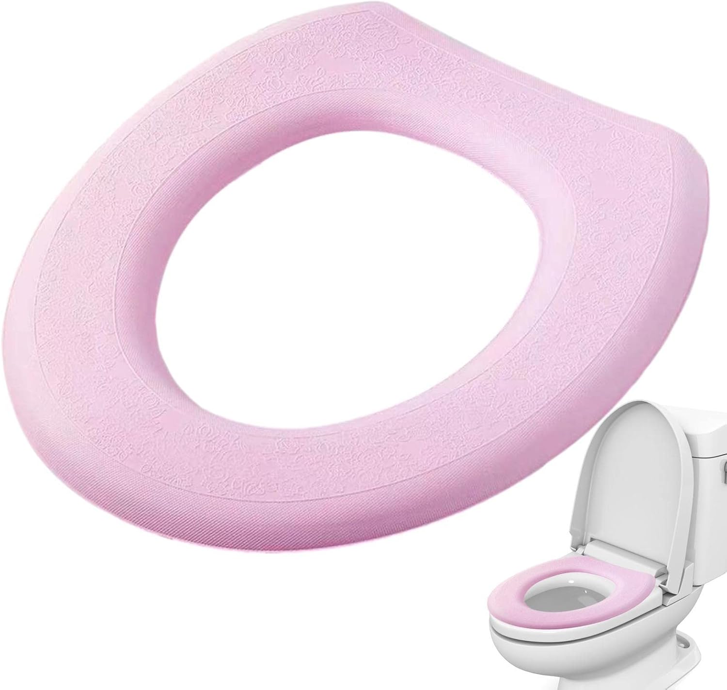 DALIAN Toilet Seat Cover Pads - Soft Toilet Seat Covers for Bathroom,Easy Installation Cushioned Seat Cover, Comfortable and Washable Seat Cover Pads