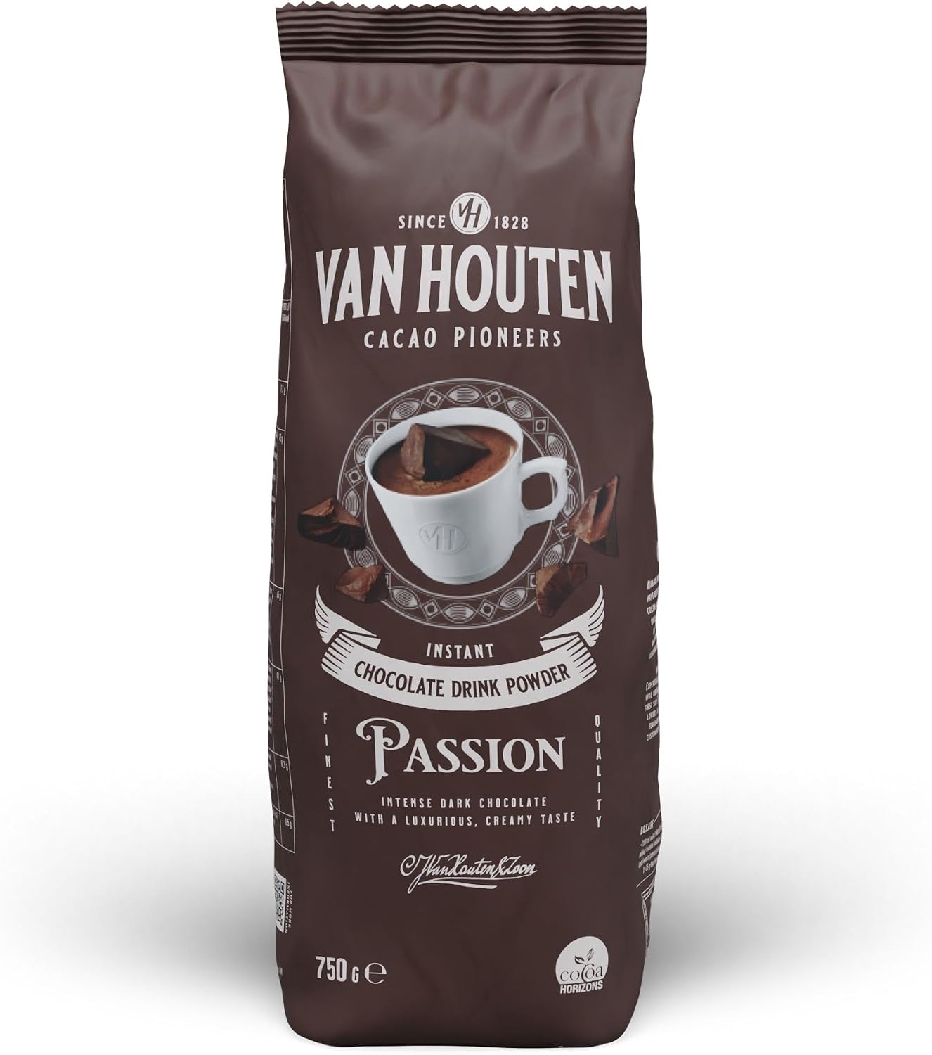 Van Houten Passion Instant Dark Chocolate Drink Powder 1 x 750g