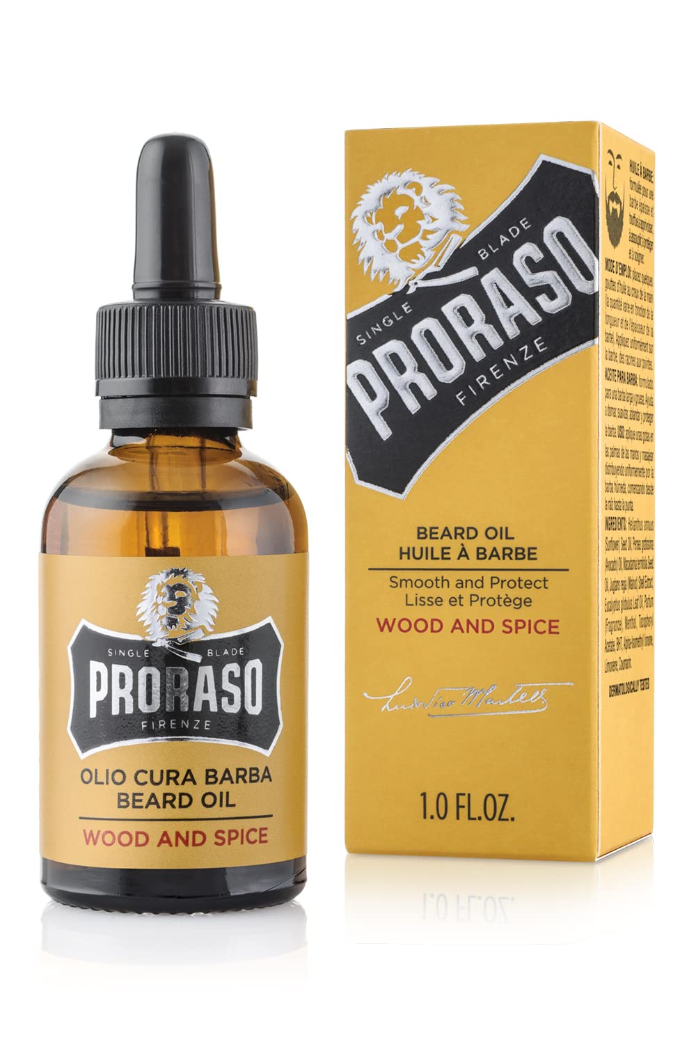 Proraso Beard Oil for Men, with Avocado, Macadamia Nut, Walnut and Sunflower Oils to Tame and Condition Beards