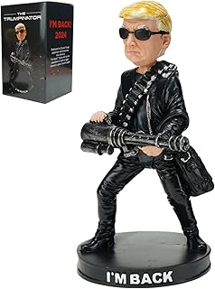 2024 Donald Trump Bobblehead, The Trumpinator Bobblehead, Trump Merchandise Unique Trump Gift for Patriotic Americans and Trump Supporters